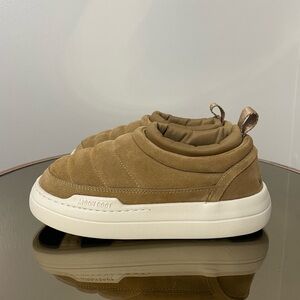 Moon Boot PARK‎ SOFT BROWN SUEDE SNEAKERS Sz 6.5